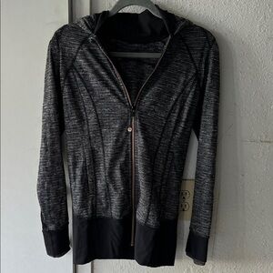 lululemon athletica Heathered Black and Gray Hoodie
